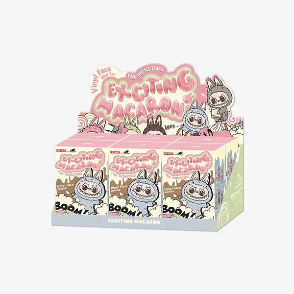 A- THE MONSTERS - LABUBU Exciting Macaron Vinyl Face Blind Box